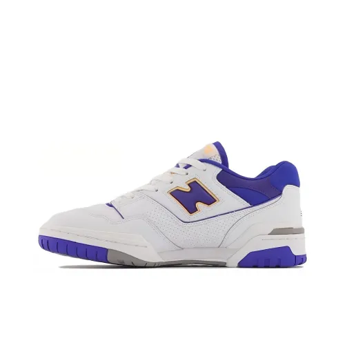New Balance NB 550 Low Топ Винтажные Баскетбольные Кроссовки Унисекс Синий Белый