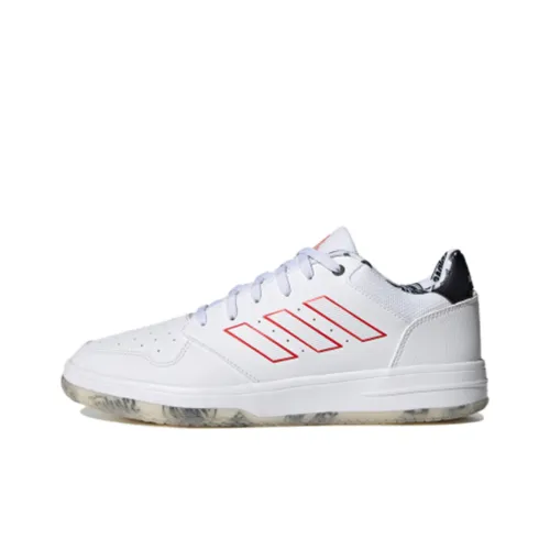 ADIDAS NEO Gametalker Устойчивый к истиранию Быстросохнущий Низкий Топ Баскетбольные Кроссовки для игры Мужской Белый Красный