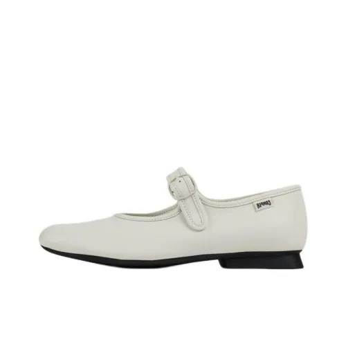 Camper Casi Myra Грубый каблук Туфли Мэри Джейн Женские Белые