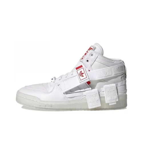 Adidas Originals FORUM Communicator MID Дышащий MID Топ Скейтборд Кроссовки Унисекс Белый Красный