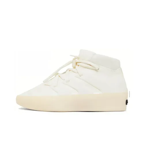Fear Of God x Adidas Originals Athletics Slip-resistant High Top Basketball Shoes Unisex White Страх перед Богом x Adidas Originals Athletics Противоскользящие Высокие Баскетбольные Кроссовки Унисекс Белые