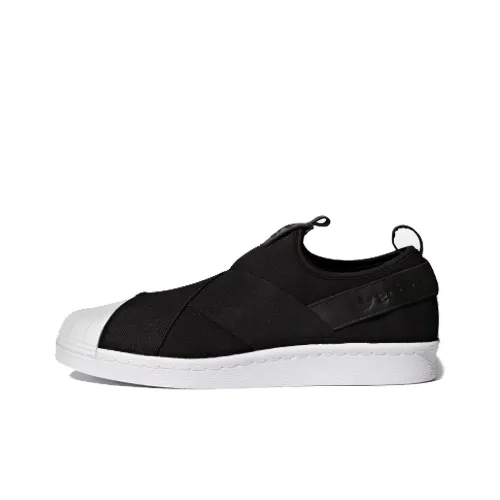 Adidas Originals Superstar SlipOn Slip On Low Скейтборд Кроссовки Унисекс Черный Белый