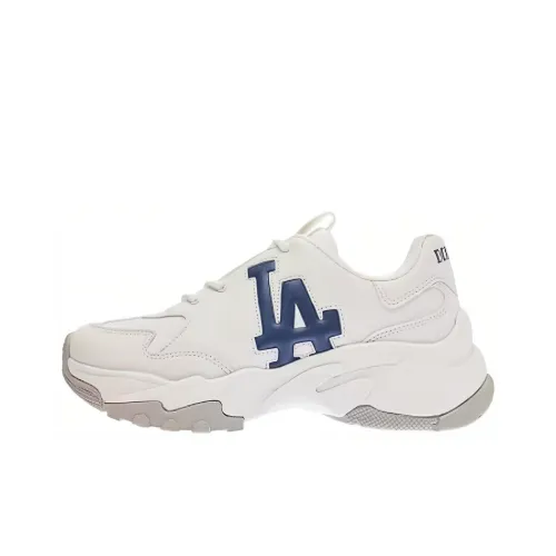 Mlb Base Logo Big Ball Chunky Амортизация Износостойкий Низкий Топ Casual Унисекс Белый