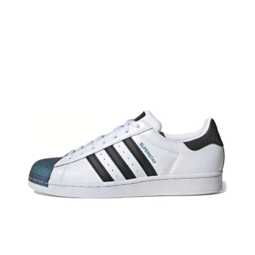 Adidas Originals SUPERSTAR Low Топ Скейтборд Кроссовки Унисекс Белый Черный Синий