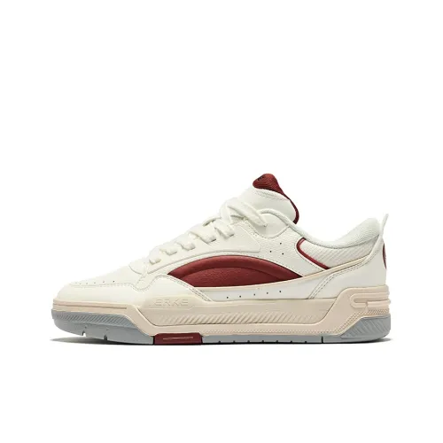 Erke Удобный 2,0 Противоскользящие Устойчивые к истиранию Низкий Топ Скейтборд Кроссовки Мужские Микрокристаллический Белый Бордо Красный