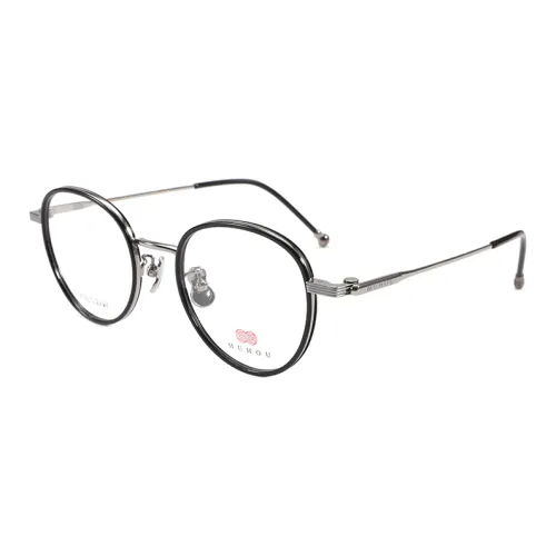 MuHou Пластиковая оправа β-титан Круглый Новый китайский стиль Нишевый Дизайн Унисекс