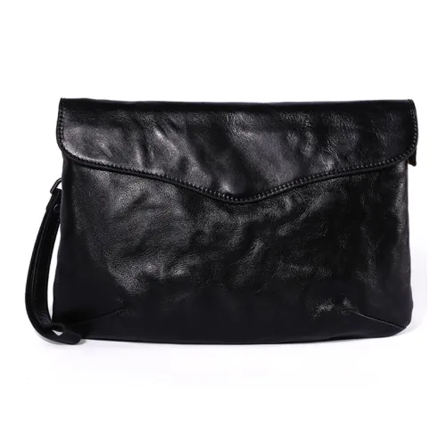 DOSRFINI Клатч из коровьей кожи мужской черный