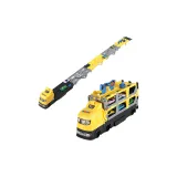 [Желтый] контейнерный грузовик деформация выброс