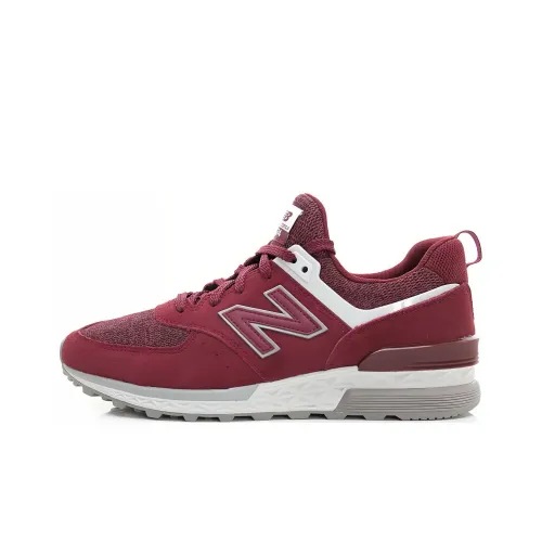 New Balance NB 574 Sport Low Топ Повседневная обувь Унисекс Бордовый