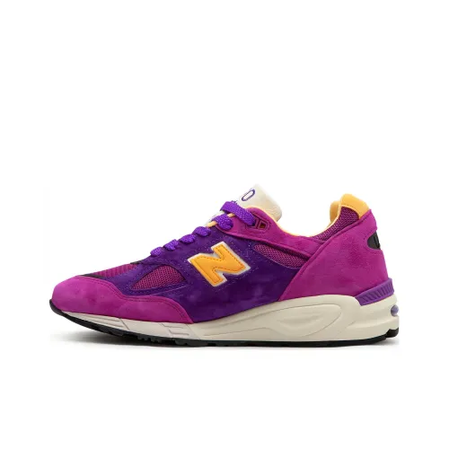 New Balance NB 990 V2 Low Топ Беговые кроссовки Унисекс Розово-фиолетовый