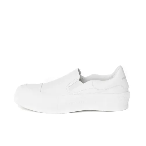 Alexander McQueen Deck Скейтборд Кроссовки Низкие Белые Женские