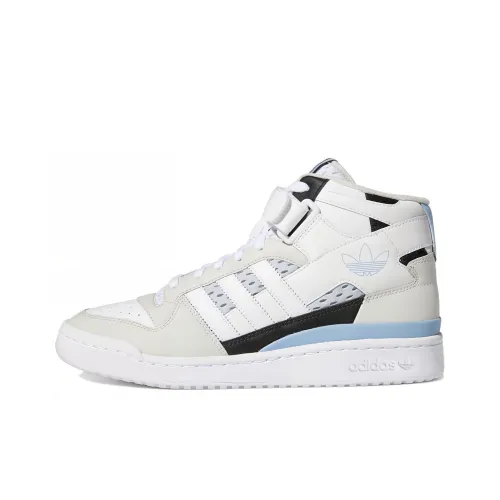 Adidas Originals Forum Mid Топ Кроссовки для скейтбординга Унисекс Бежевый Белый Синий
