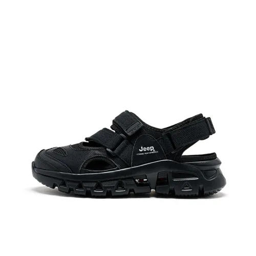 Jeep Домашние тапочки Conch Пляжные сандалии Мужской Черный