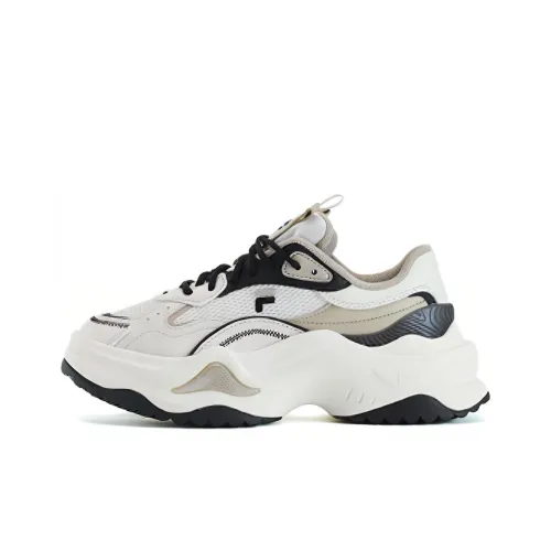 FILA FUSION BIANCO II Бьянко 2 Устойчивый к истиранию Отводящий влагу Дышащий Низкий Топ Кроссовки с толстой подошвой Женские Белые