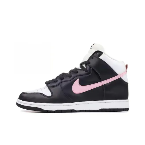 Nike Dunk High SB Термостойкий Slip-Resistant Высокий Топ Скейтборд Кроссовки Унисекс Черный