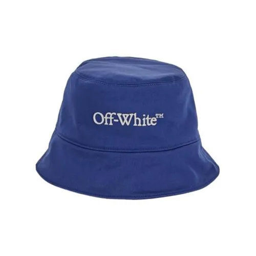 Off Белый Cotton Bucket Hats Унисекс
