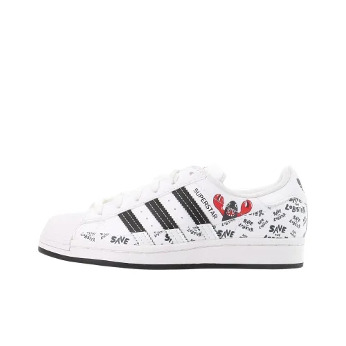 Adidas Originals SUPERSTAR Low Топ Скейтборд Кроссовки Унисекс Белый Красный Черный