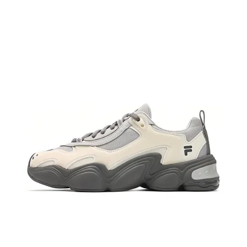 FILA FUSION TENACITY Низкий топ Толстая подошва Кроссовки Женские Серый Белый