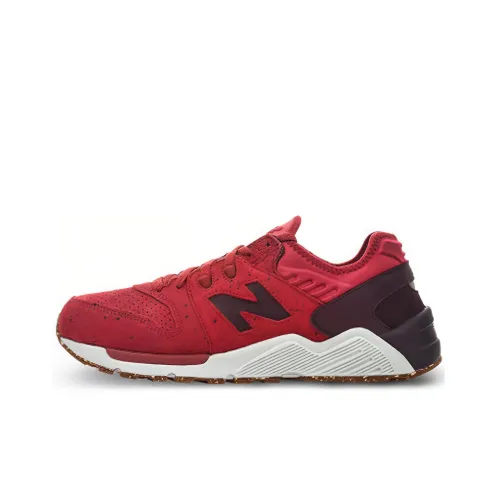 New Balance NB 009 Амортизация и устойчивость к истиранию низкий топ беговые кроссовки унисекс красный ширина D