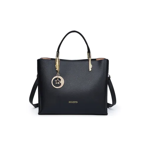 SANTA BARBARA POLO RACQUET CLUB Корова Кожа Сумка Маленькая Женская Черная