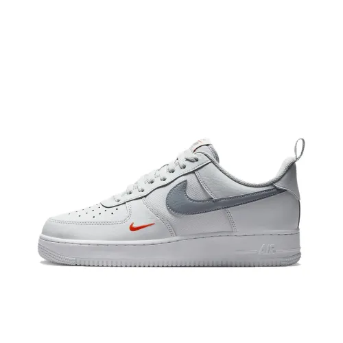 Nike Air Force 1 Low Топ Скейтборд Кроссовки Мужские Белые Серые