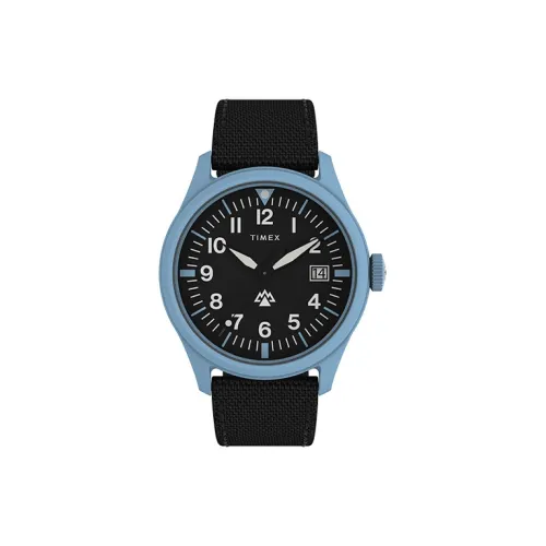 TIMEX Кварцевый механизм Мужские часы 43 мм Синий