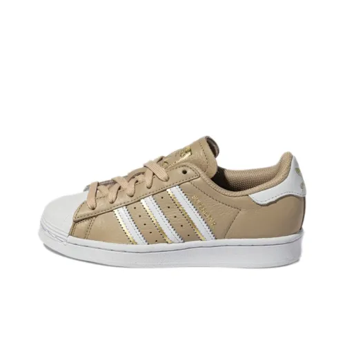 Adidas Originals Superstar W Low Топ Скейтборд Кроссовки Женские Светло-Коричневый