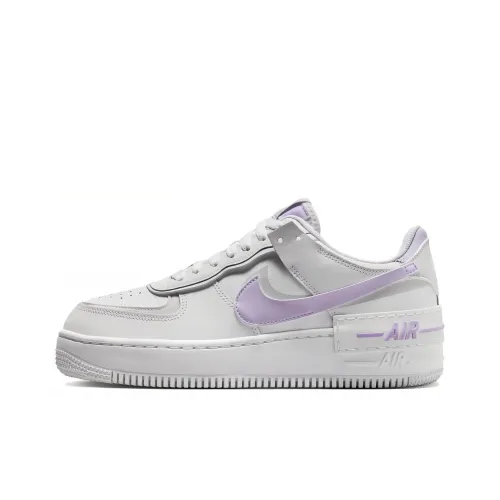 Nike Air Force 1 Shadow Скейтборд Кроссовки Низкие Топ Белый Фиолетовый Женские