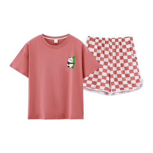 Huggy Kissy Пижамный комплект женский кирпично-красный