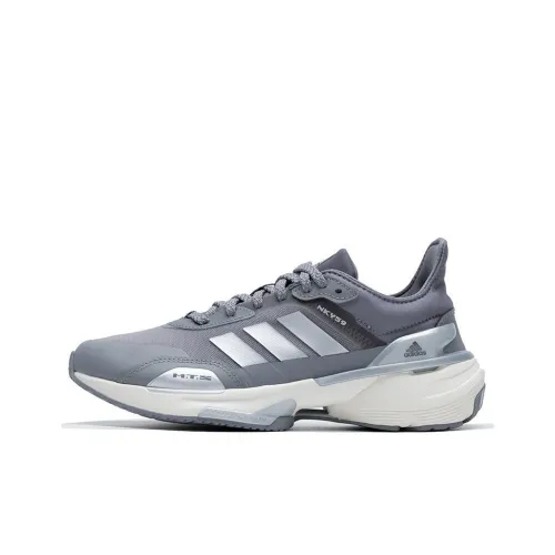 Adidas MTS Шокаблоки Slip-resistant Abrasion-resistant Низкий топ Повседневные беговые кроссовки Унисекс Серый Серебряный