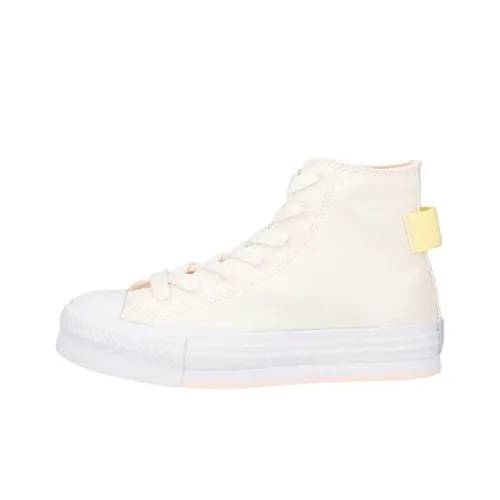 Converse Chuck Taylor All Star Устойчивые к истиранию амортизаторы Высокие кеды Женские Бежевые