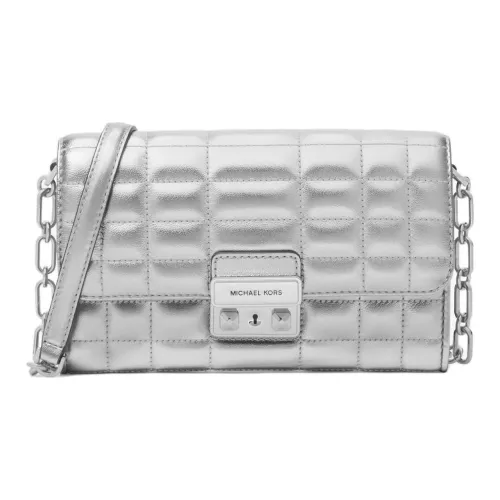 MICHAEL KORS Овчина Сумка через плечо Большая Женская Серебряная