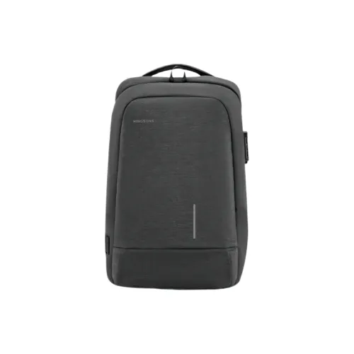 KINGSONS Полиэстер Рюкзак Стандартный Унисекс Темно-серый Светло-серый