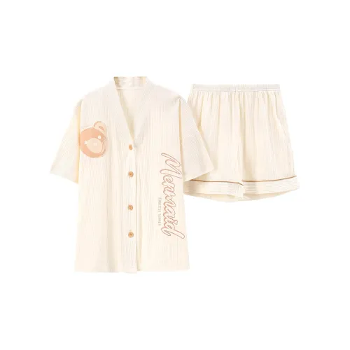 Follow the United States Пижамный комплект Женские Кремовый Абрикос