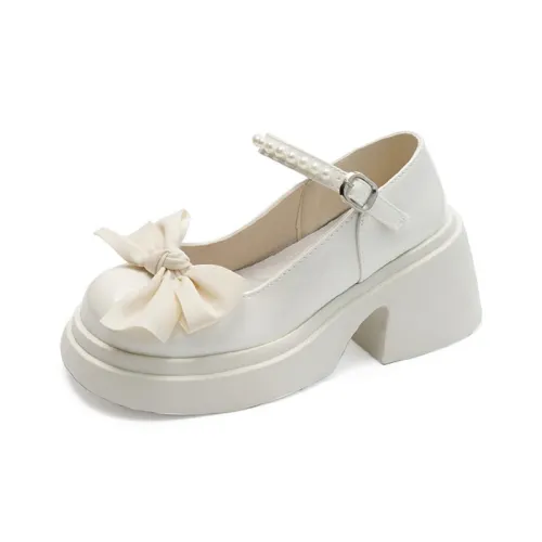 CHERRY KALIKA Туфли Мэри Джейн с грубым каблуком 6,5 см женские