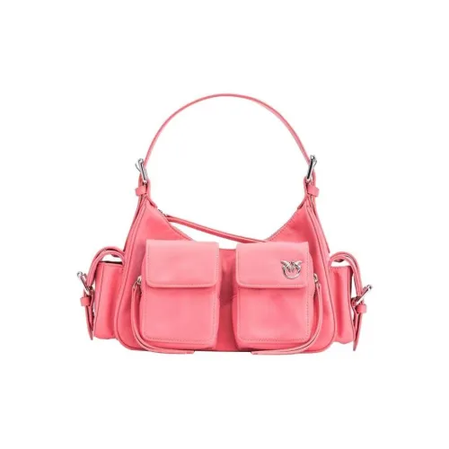 PINKO Полиуретан Одно Плечо Сумка Большая Женская Розовая