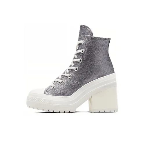 Converse Chuck 70 De Luxe Аbrasion Resistant Дышащий MID Топ Кеды Женские Серый