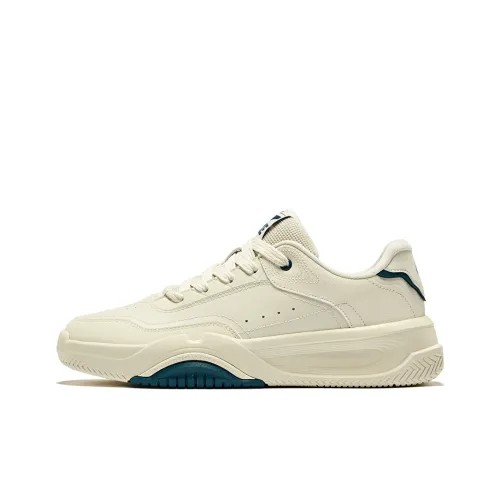 Erke Карамельный латте 2,0 Противоскользящие Устойчивые к истиранию Низкие Кроссовки для скейтбординга Мужские Белый Хлопок Числа Циановый