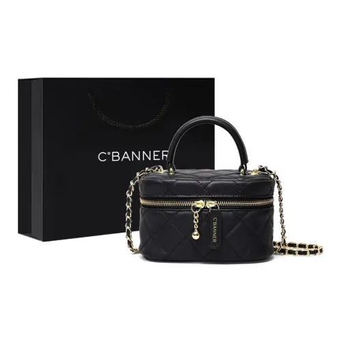 C°BANNER Спилок коровьей кожи с синтетической кожей через плечо сумка обычный женский черный