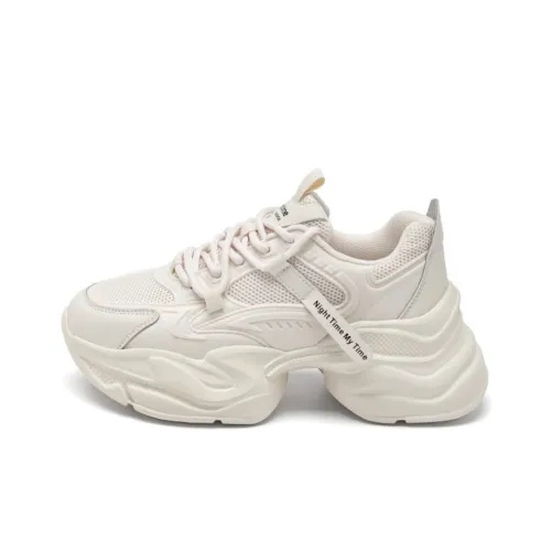 AGSDON Дышащие Низкие Кроссовки с Толстой Подошвой 5,5 см Женские