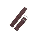 Бамбук с рельефом, коричневый, серебристая пряжка