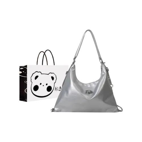 NX DOUGHNUT ПУ (полиуретан) Рюкзак Стандартный Женские Белый Серебряный Черный Хаки