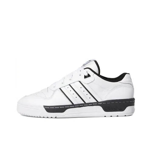 Adidas Originals Rivalry Low Топ Скейтборд Кроссовки Унисекс Белый Черный