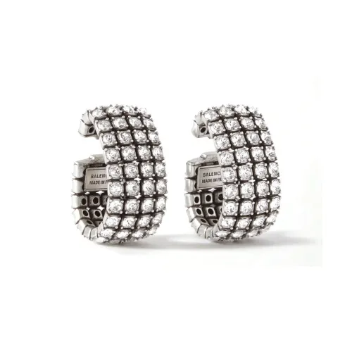 BALENCIAGA Кристальный Clip ON Серьги Женские