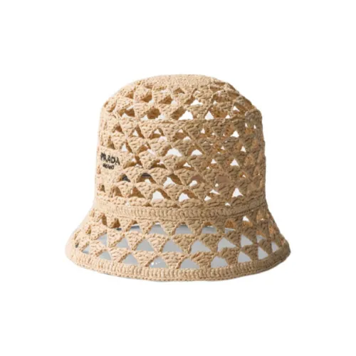 PRADA Вискоза Шляпы ведра Женские Коричневый
