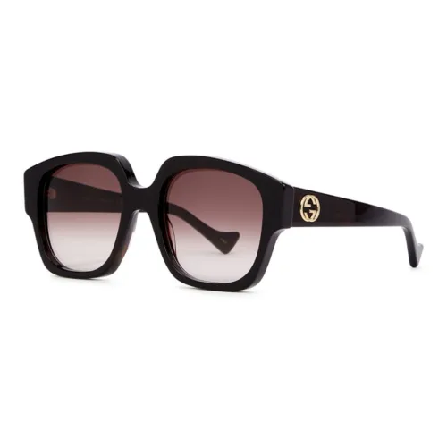 GUCCI Квадратные Солнцезащитные Очки Женские Черные