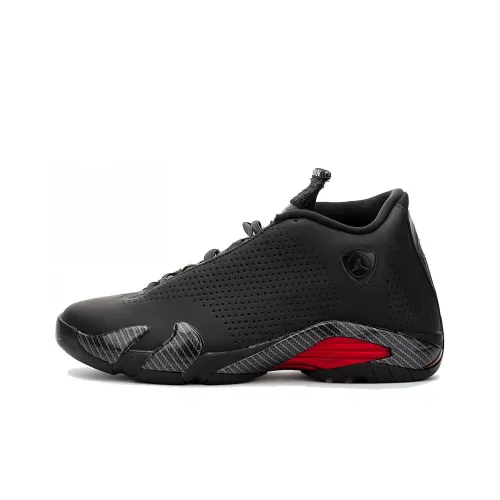 Jordan Air Jordan 14 Ferrari Высокие Топы Винтажные Баскетбольные Кроссовки Мужские Черные