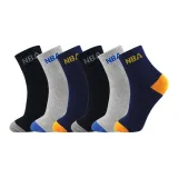 6 пар (Черный + Серый, Синий + Темно-синий)