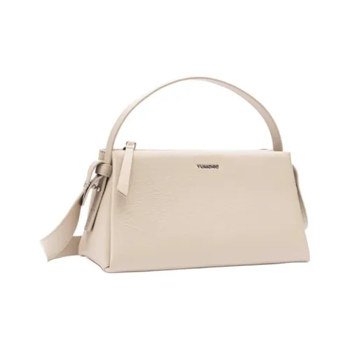 YUMCHIC Корова Кожа Сумка Сумка через плечо Средняя Женская Молочно-чайный Латте Классический Черный