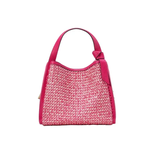 Kate Spade Knott Твид Тоут Сумка Сумка для покупок Сумка Сумка через плечо Сумка через плечо Средний Женская Малиновая